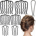 7 Pcs Metal Hair Side Combs Hair Fork Clip Teeth Hair Pin Stick for Updo Bun, U Shape Hair Combs for Vintage Hairstyle Hair Accessories, Thick Hair Combination by LAPOHI