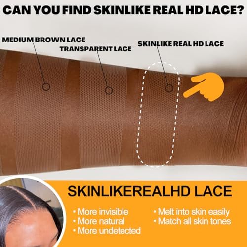 BEEOS Curly 5x5 SKINLIKE Real HD Lace Closure Wig, 250% Density Small Knot Pre-plucked Natural Hairline Human Hair Wig Natural Black 20 Inch - Image 4