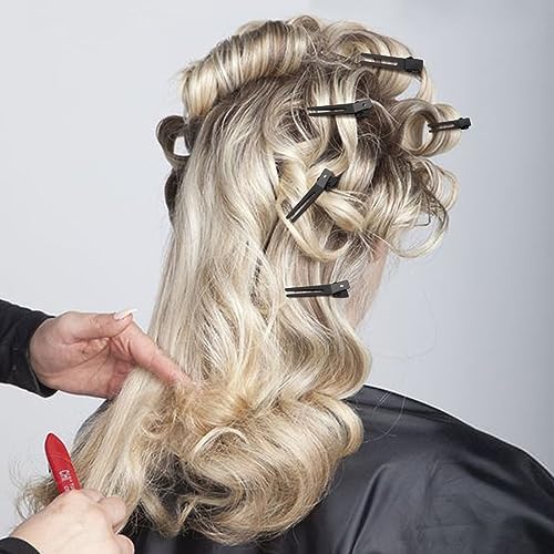choicbaby 120pcs Double Prong Curl Clips, 1.8' Stainless Steel Hair Clips for Hair Bow, Great Pin Curl Clip, Hair Salon Barber (Black, 1.8 inches, 4.5 cm) - Image 6