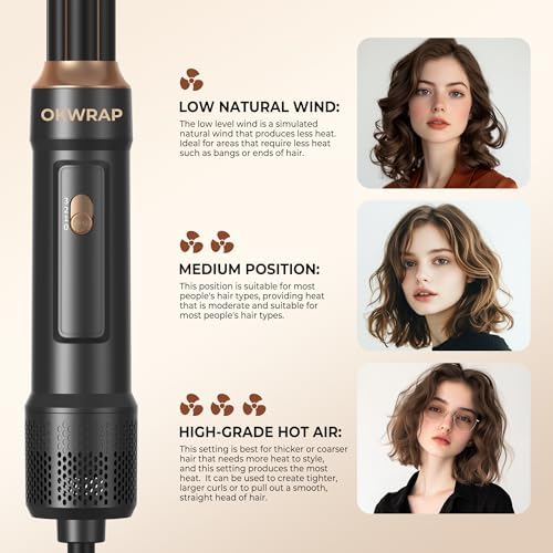 OKWRAP 6 in 1 Blow Dryer Brush and Auto Wrap Hair Styler - Image 5