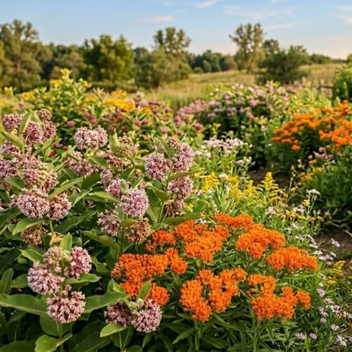 2 Mix Milkweed Live Plants, Flowering Plant, 4-7 Inch Tall - Image 2