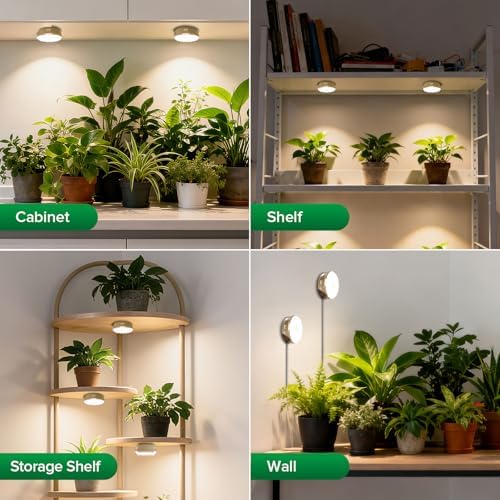 Puck Grow Lights for Indoor Plants, Dual 5W Heads - Image 2