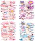 56 pcs Girl Hair Clips Cute Clips for Toddler Girls Hair Accessories for Kids Rabbit/Flower/Bow Colorful Patterns by Ooosonlu