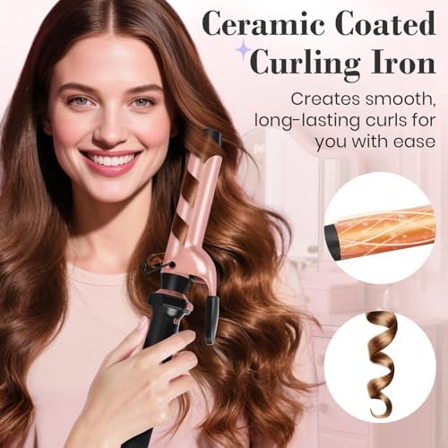 Ufree 3-in-1 Curling Iron Wand Set, Thermal Brush Hair, Straightener - Image 5