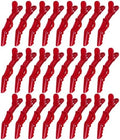 Ondder 24 Pcs Red Large Alligator Hair Clips for Styling Sectioning, Pro Salon Clips for Hair Coloring Cutting, Hair Styling Accessories for Women by Ondder