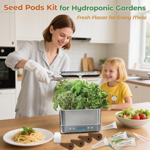 Fruit Seed Pods Kit Hydroponic -12 Refill Grow Pods with 6-Packet Seeds of Mini Cucumber/Bell Pepper/Carrot, Strawberry, Cherry Tomato & Radish, Compatible with All Hydroponics Growing Systems - Image 6