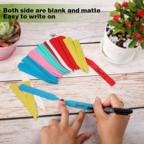 Plant Labels 300Pcs 4" Plastic Name Tags for Seedlings (Mix-Color) - Image 3