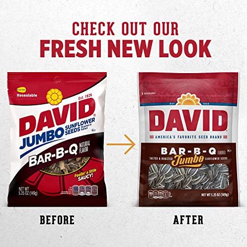 DAVID Jumbo Sunflower Seeds, Bar-B-Q Flavor, 5.25 oz., (Pack of 3) - Image 3