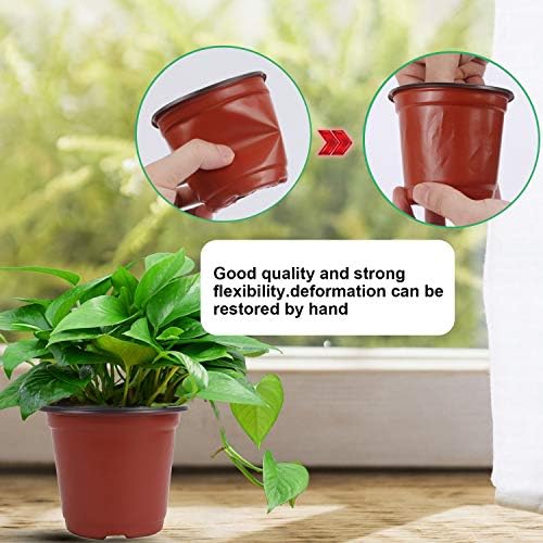 Augshy 250Pcs 4 Inches Plant Pots Seed Starting Containers with 300 Labels - Image 5