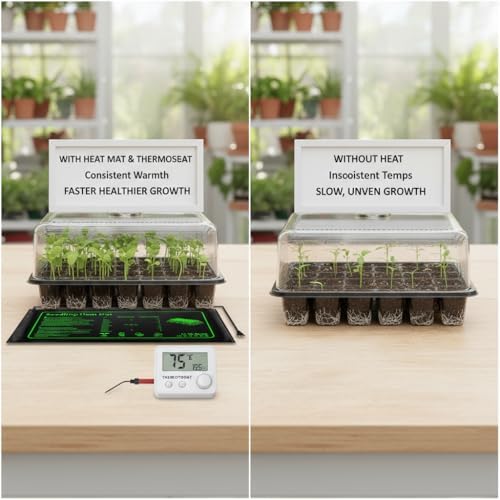 2 Pack Seedling Heat Mat with Thermostat for Plants Seed Starting,10"x20.5" - Image 6