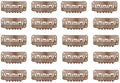 20pcs Stainless Steel U-Shape Snap Clips for Hair Extensions, Wigs, and Hairpieces - Wig Accessories and Combs (Light Brown) by FeiHong