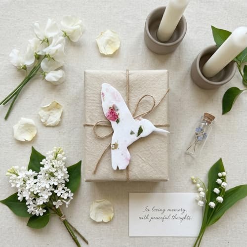 24 Pink & Green Hummingbird Plantable Memorial Gift Tags - Image 7