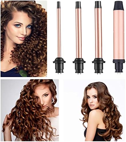 Curling Iron Set 4 in 1 Curling Wand with 0.35"-1.25" Ceramic Barrels - Image 4
