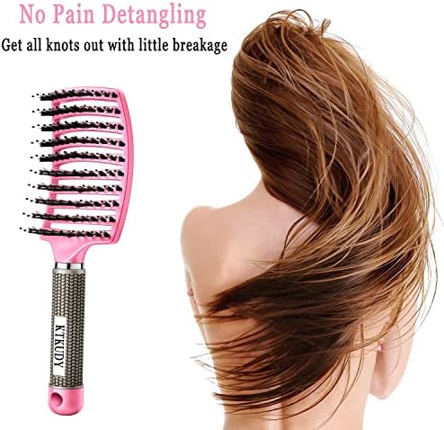 Pain-Free Detangling Brush for Women & Kids, Wet & Dry Hair, All Hair Types - Image 4