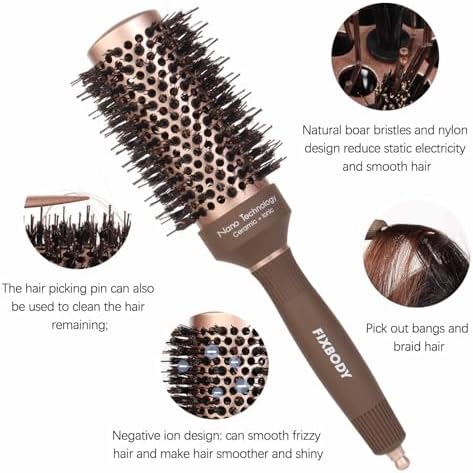 Round Hair Brush for Blow Drying,Curling,Styling for Women and Men,Wet/Dry - Image 5