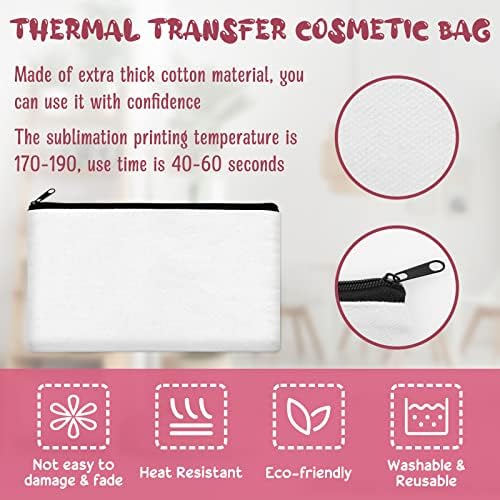 Legigo Blank Canvas Bags Zipper Pouch Makeup Bags Pencil Pouch Bulk - Image 3