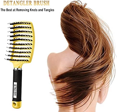 2 Pack Detangling Brushes for Women & Kids, Wet & Dry Hair, All Hair Types - Image 3