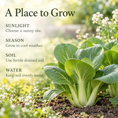ZEshops 1000 Chinese Cabbage Seeds, Bok Choy for Leafy Vegetable Gardens - Image 5