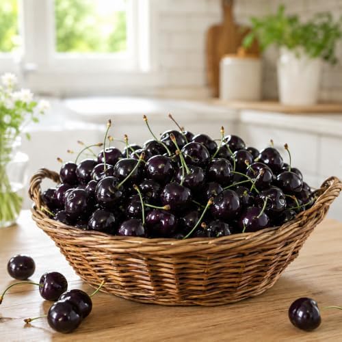 Black Cherry Plant Live for Planting, Sweet Cherry Fruit Tree, Fast Growing Sweet Fruit Tree in Home Garden, 6-12 Inch Tall, Quart Pot, Dormant in Winter - Image 5