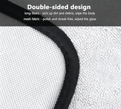 Shiny Cleaning Cloths White Dual-Sided, Drying Dish Towels, 5pcs 12"x10" Ultra Absorbent Quick Drying Dish Towels, Streak Free Reusable Wash Cloths, Microfiber Lint-Free Wipes for Dishes, Sink & Glass - Image 4