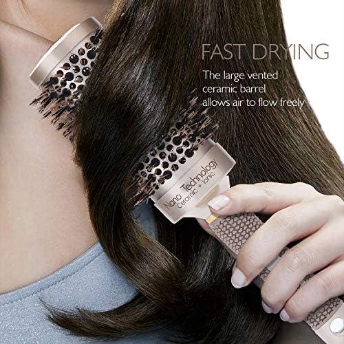 Baasha Hair Brush, Large 3 Inch Round Brush with Boar Bristle, Vented Ceramic Barrel, for Long Hair, Curly Hair, Salon Quality, 1 Count - Image 6