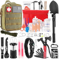 Gifts for Men Christmas Survival Kit and First Aid kit, Emergency Supplies Camping Accessories with Upgraded Molle Bag for Outdoor Adventure Camping Hiking Hunting by Kleclcw