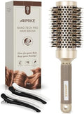 AIMIKE Round Brush for Blow Out, Medium Round Hair Brush Nano Thermal Ceramic & Ionic Tech, for Blow Drying & Styling, Curling and Shine - 2.9 inch Barrel w/Boar Bristles by AIMIKE