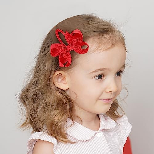 40PCS Snap Baby Hair Bows Clips for Girls Grosgrain Ribbon Fully Wapped 3 Inch Infant Hair Barrettes Accessories for Baby Girls Newborns Toddler - Image 5