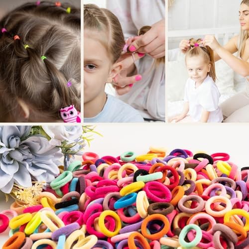 400 Pcs Toddler Hair Ties, Small No Damage Elastic Hair Bands - Image 7