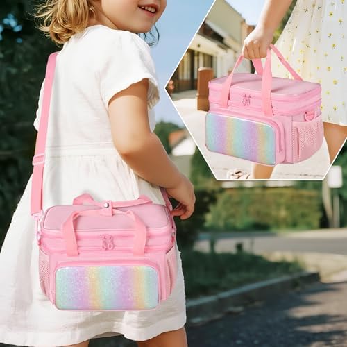 Hair Bow Organizer Baby Girls, Double Layer Hair Accessories Storage Bag - Image 5