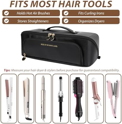 Hot Hair Tools Travel Bag with Heat Resistant Silicone Mat, Black - Image 3