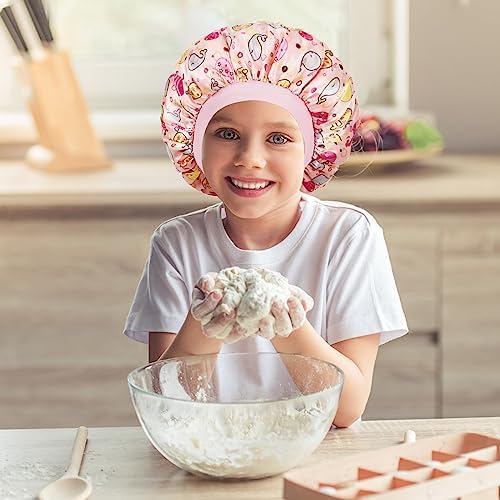 3 Pcs Kids Bonnets for Girls, Satin Silk Hair Bonnet for Sleeping - Image 4