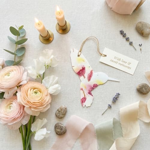 24 Pink Hummingbird Plantable Memorial Gift Tags - Image 7