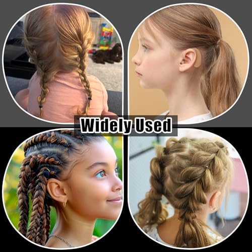 auroray Rubber Bands for Hair, 1500 Pcs Elastic Hair Bands Baby Girl Hair Ties Mini Hair Rubber Bands with 4 Hair Styling Tools 10 Hair Clips Hair Accessories for Toddler Baby Girl Kids - Image 7