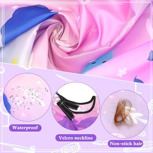 FEBSNOW Kids Hair Cutting Cape, Professional Barber Cape with Duster Brush - Image 5