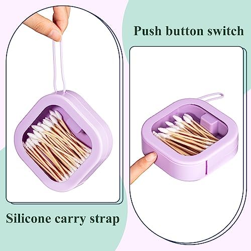 Kathfly 4 Pcs Hair Tie Organizer Travel, Stackable, Purple - Image 4