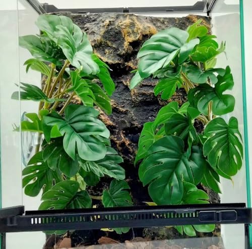 Fake Reptile Plants for Terrarium ,Tank Decor,Artificial Plant by KERUIDENG