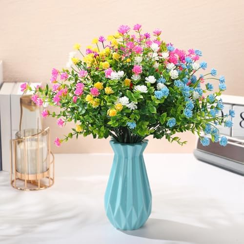 WILLBOND 12 Bundles UV Resistant Faux Flowers, Lovely Color - Image 5