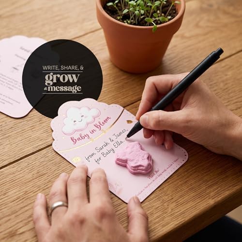 24 Pink 3D Onesie-Shaped Gift Wrap Tags with Wildflower Seeds - Image 3