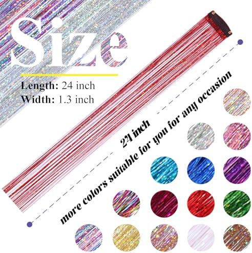 Hair Tinsel Clip in Red Fairy Hair Tinsel Kit - Image 6