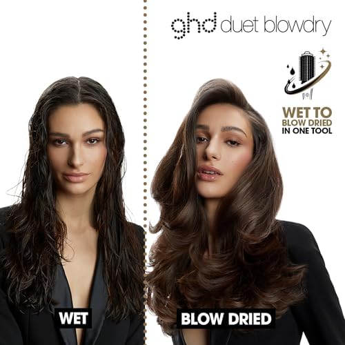 ghd Duet Blowdry-Hair Dryer Brush | Wet to Blow Dried with No Heat Damage | 3X More Volume with 24 Hour Long-Lasting Results | Blow Dry with No Fizz | 50% More Shine - Image 2