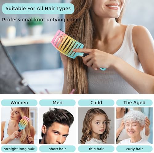 Boar Bristle Brush Set，Round Brush for Blow Out & Blow Drying - Image 4