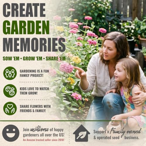 Seed Needs Luminosa Zinnia Seeds to Plant Cut Flowers - 10 Packs - Image 6