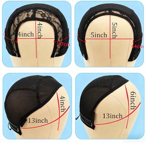 U Part Wig Cap with Drawstring & Anti-Slip Silicone Band (4×4 in) - Image 5