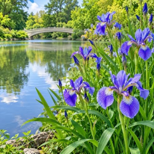 2 Blue Flag Iris Flower Live Plants - 3.5" Pots - Image 5