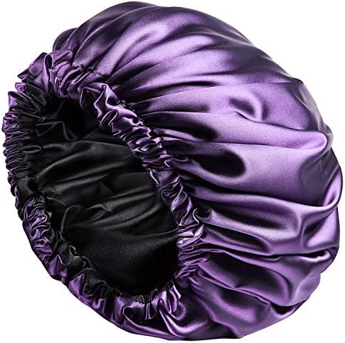 YANIBEST Satin Bonnet for Sleeping Women Men, Adjustable Hair Bonnet by yanibest