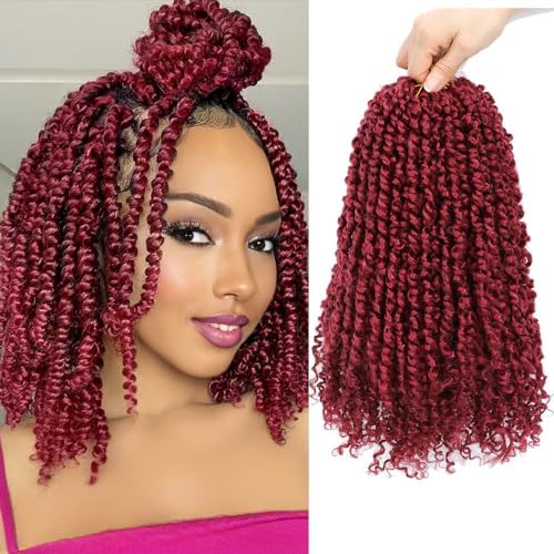 Passion Twist Crochet Hair 10" BUG# Short 9Packs by Pofworld