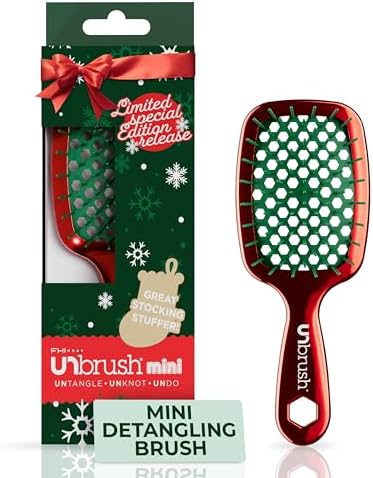 UNbrush Mini Holiday Hair Brush for Pain-Free Brushing On All Wet/Dry Hair Types by Unknown