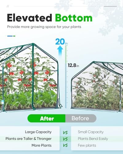 Quictent Mini Greenhouse for Indoor Outdoor, Portable Quick-Setup Tabletop - Image 3