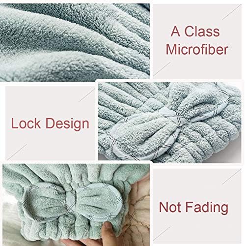 Jseng Microfiber Hair Drying Towel Cap, Extreme Soft & Ultra Absorbent, Fast Drying Hair Towels Shower Cap for Women - Image 4